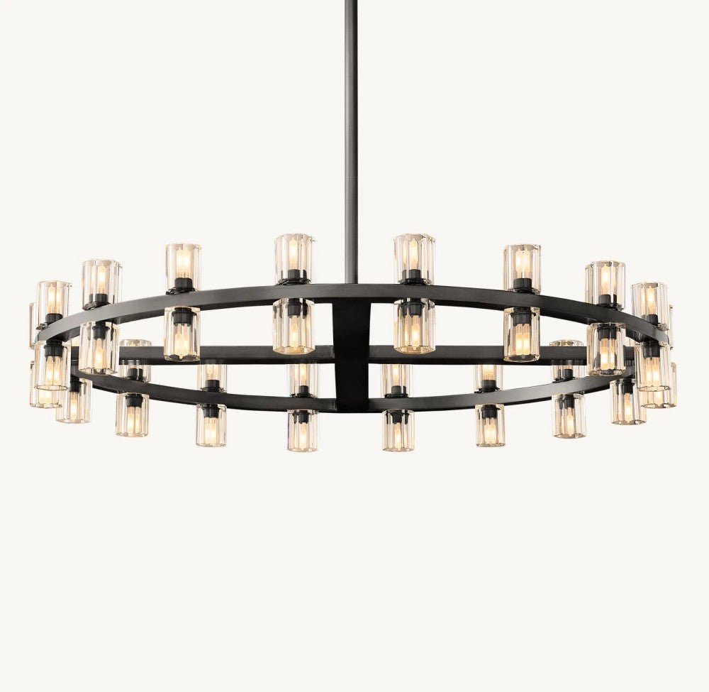 Akachon Round Chandelier 36" - Cyran Lamps