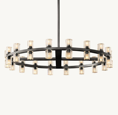 Akachon Round Chandelier 36" - Cyran Lamps