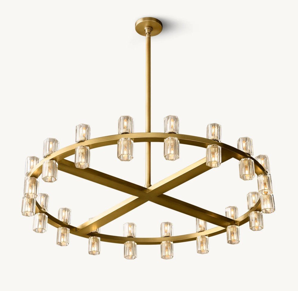 Akachon Round Chandelier 36" - Cyran Lamps