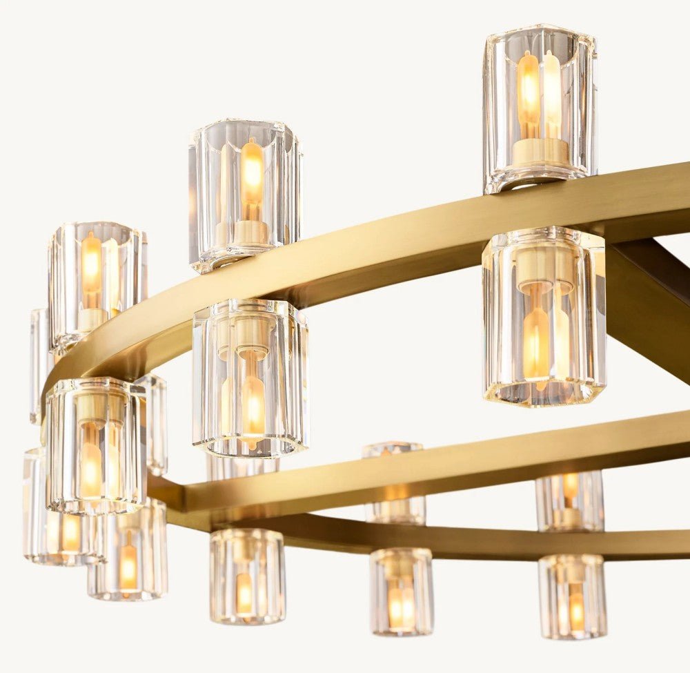 Akachon Round Chandelier 36" - Cyran Lamps