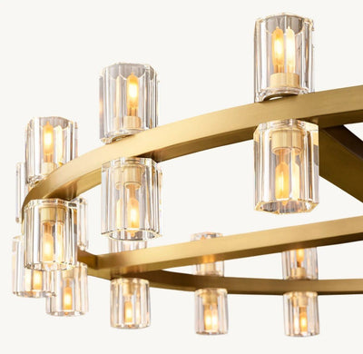 Akachon Round Chandelier 36" - Cyran Lamps