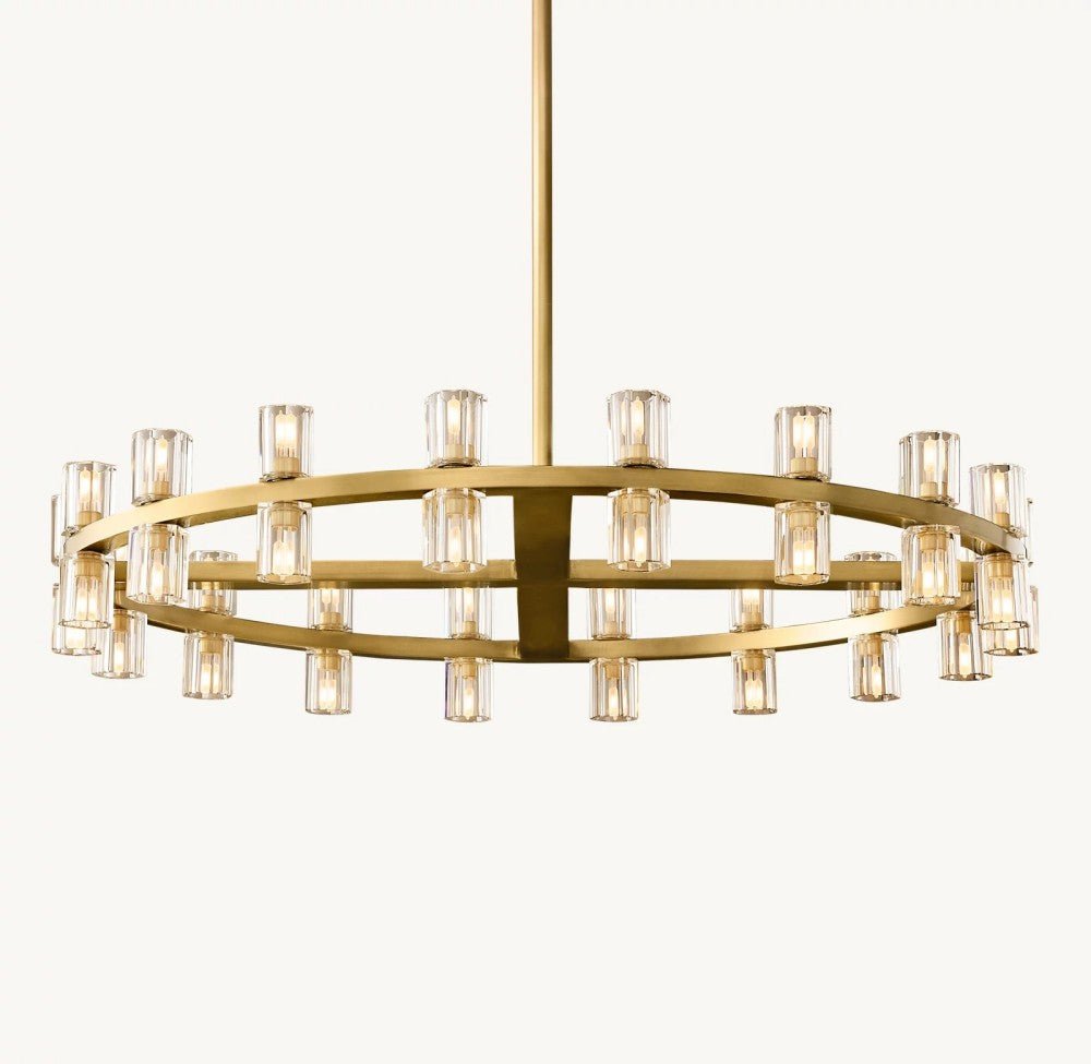 Akachon Round Chandelier 36" - Cyran Lamps