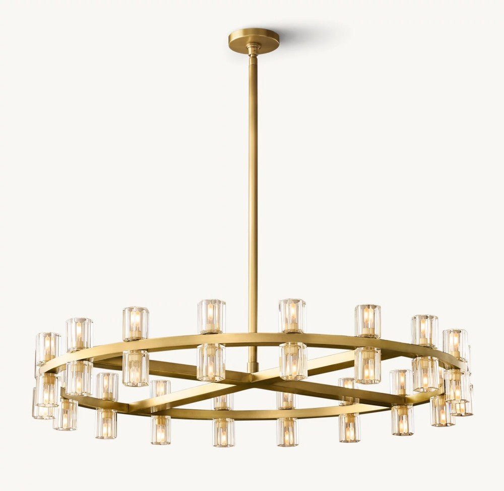 Akachon Round Chandelier 36" - Cyran Lamps