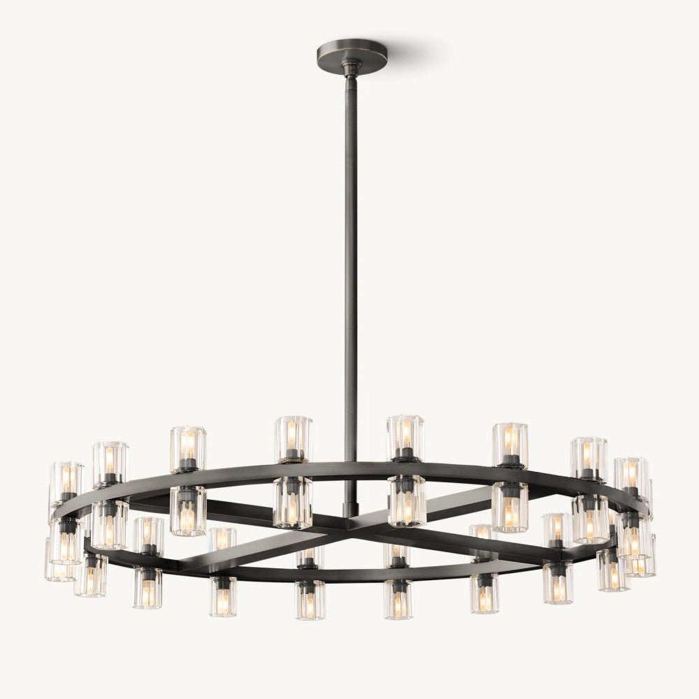 Akachon Round Chandelier 36" - Cyran Lamps