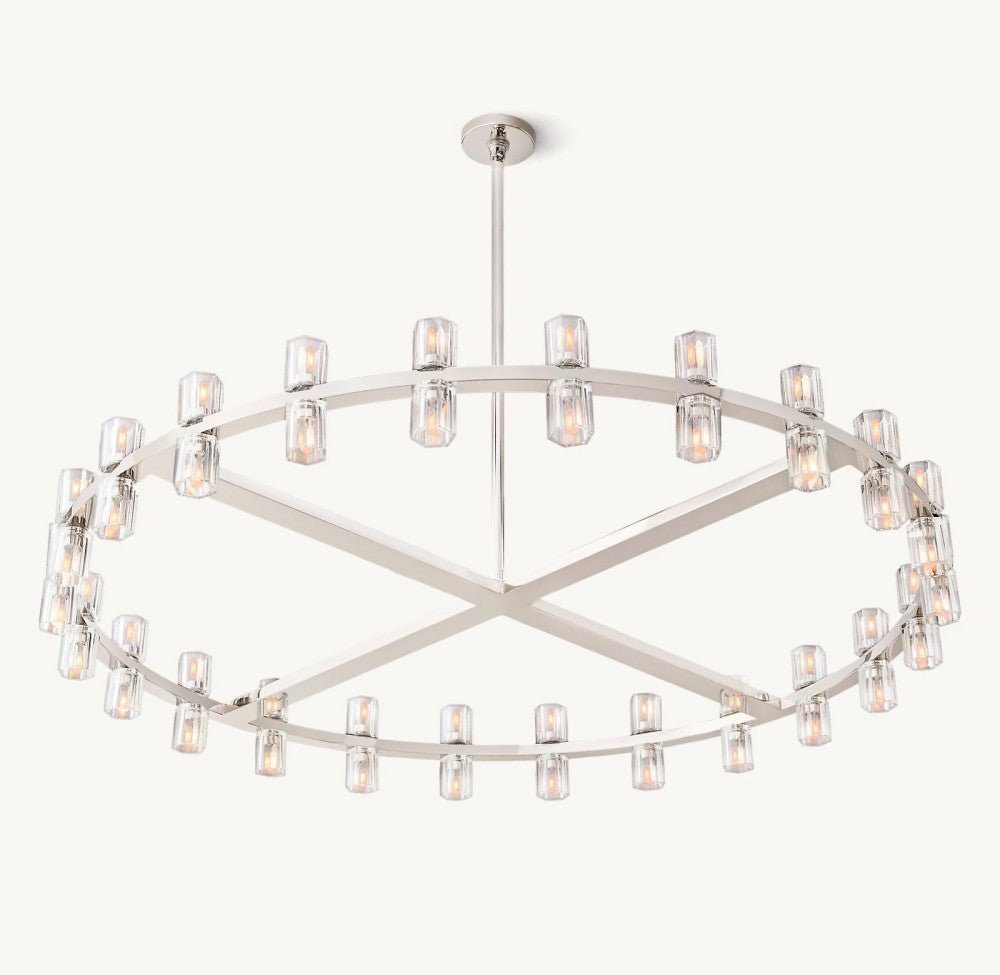 Akachon Round Chandelier 48" - Cyran Lamps