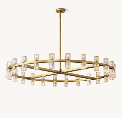 Akachon Round Chandelier 48" - Cyran Lamps