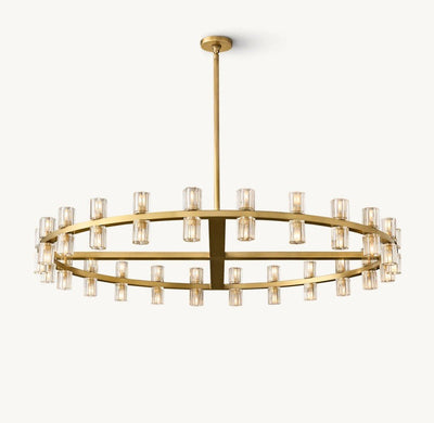 Akachon Round Chandelier 48" - Cyran Lamps