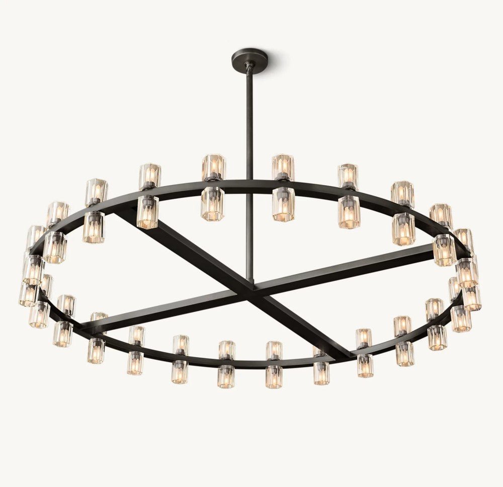 Akachon Round Chandelier 48" - Cyran Lamps