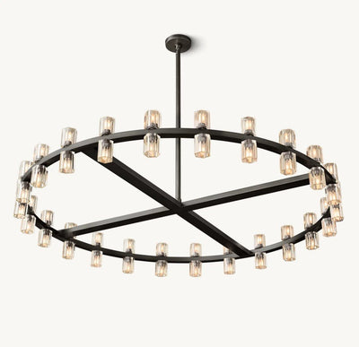 Akachon Round Chandelier 48" - Cyran Lamps