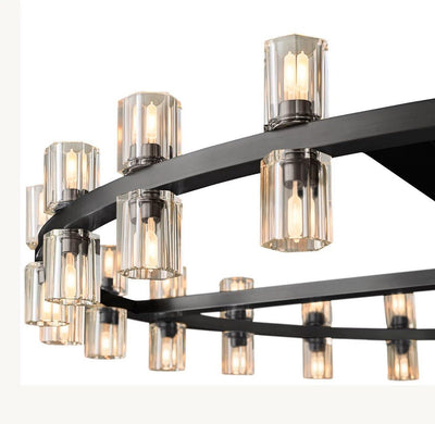 Akachon Round Chandelier 48" - Cyran Lamps
