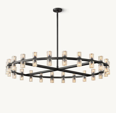 Akachon Round Chandelier 48" - Cyran Lamps