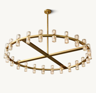 Akachon Round Chandelier 48" - Cyran Lamps