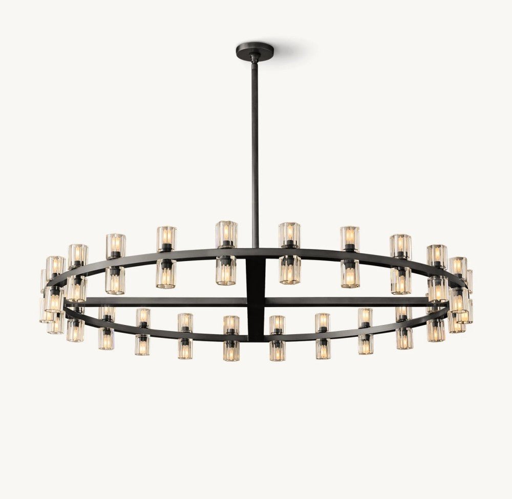 Akachon Round Chandelier 48" - Cyran Lamps