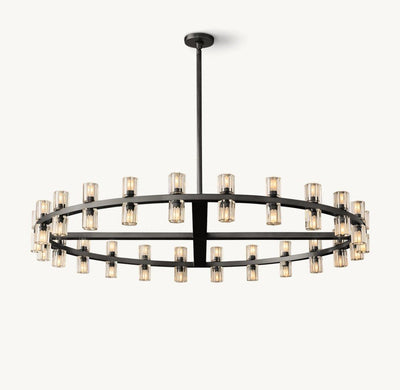 Akachon Round Chandelier 48" - Cyran Lamps