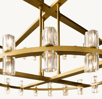 Akachon Round Two - Tier Chandelier 60" - Cyran Lamps