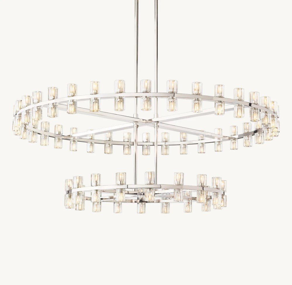 Akachon Round Two - Tier Chandelier 60" - Cyran Lamps