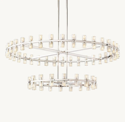 Akachon Round Two - Tier Chandelier 60" - Cyran Lamps