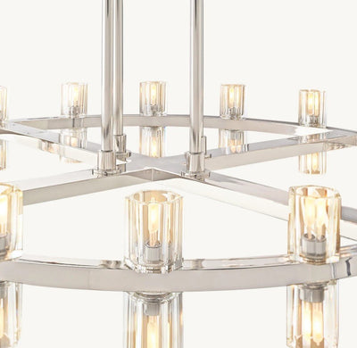 Akachon Round Two - Tier Chandelier 60" - Cyran Lamps
