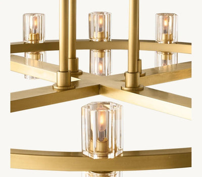 Akachon Round Two - Tier Chandelier 60" - Cyran Lamps