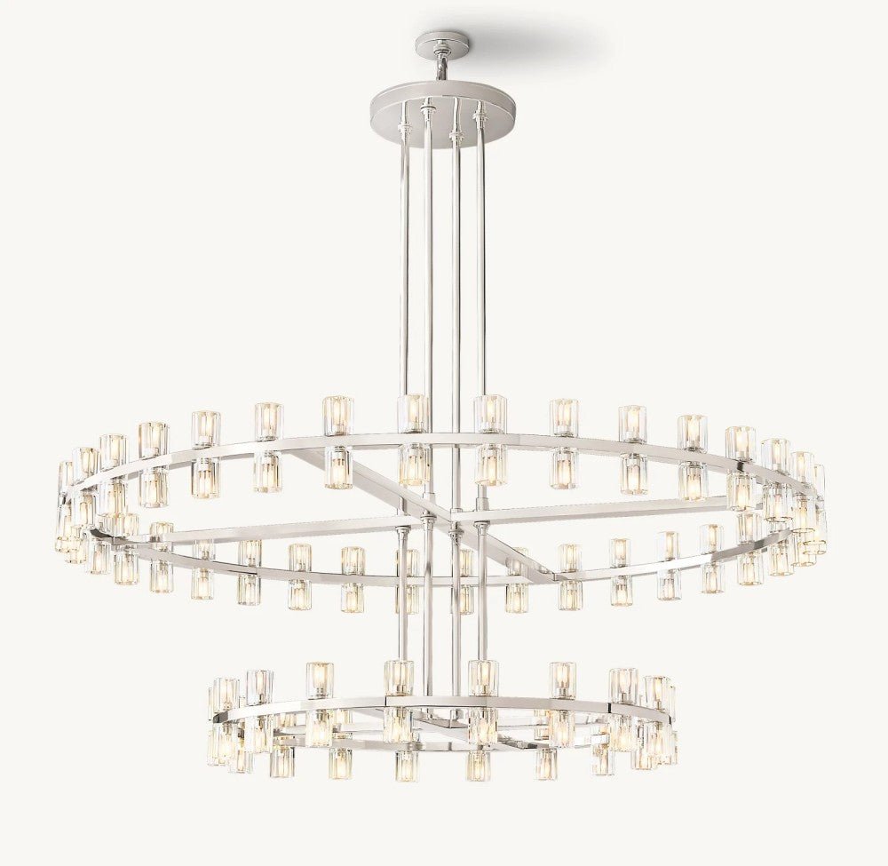 Akachon Round Two - Tier Chandelier 60" - Cyran Lamps
