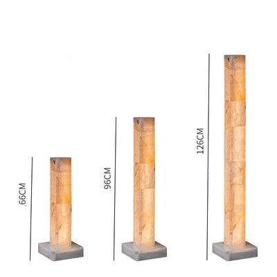 Alabaster Column Floor Lamps