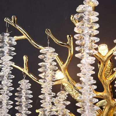 Albero Crystal Tassel Sconce - cyranlamps