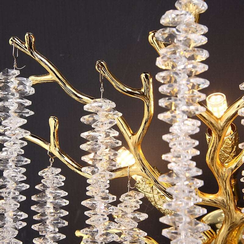 Albero Crystal Tassel Sconce - cyranlamps