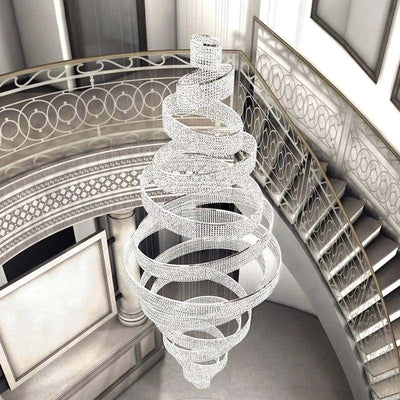 Alleri Crystal Foyer Chandelier - cyranlighting