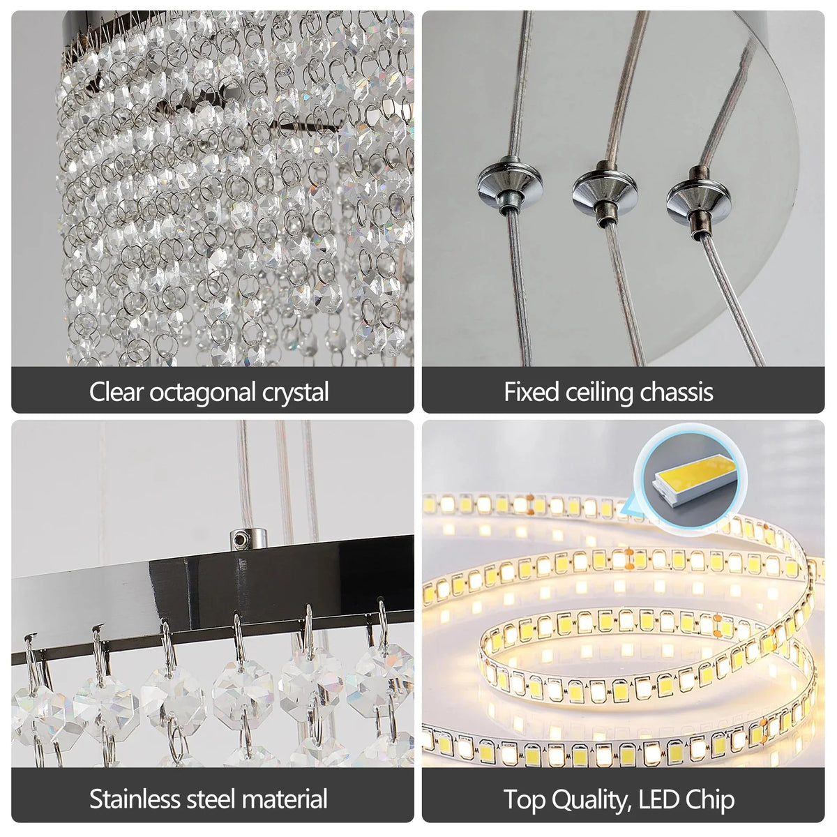 Alleri Crystal Foyer Chandelier - cyranlamps