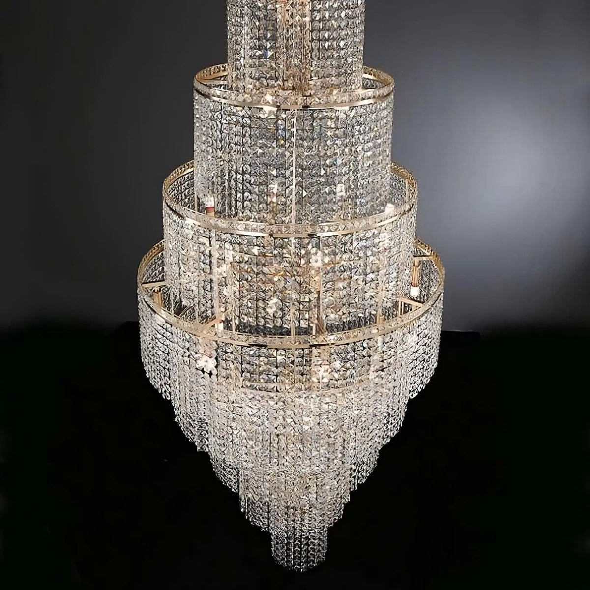 Alleri Crystal Staircase Chandelier - cyranlighting