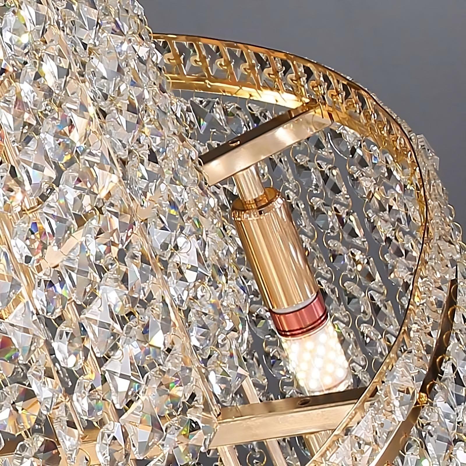 Alleri Crystal Staircase Chandelier - cyranlamps