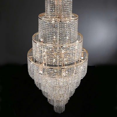 Alleri Crystal Staircase Chandelier - cyranlamps