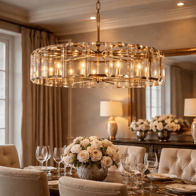 Amaya Round Chandelier - cyranlighting