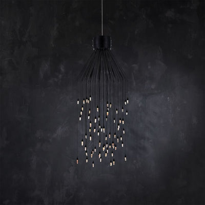 Ambert Crystal Rain Flush Mount - Cyran Lamps
