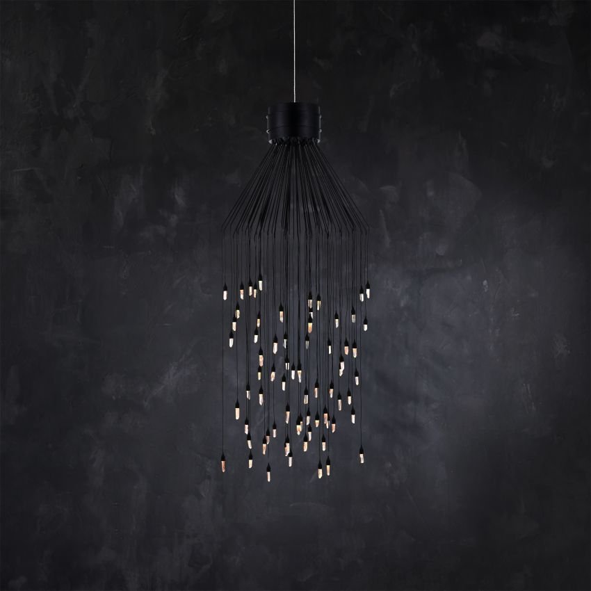 Ambert Crystal Rain Flush Mount - Cyran Lamps