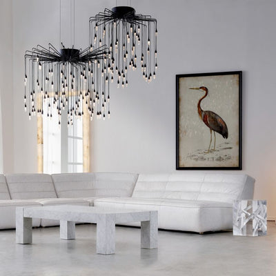 Ambert Crystal Rain Pendant - Cyran Lamps