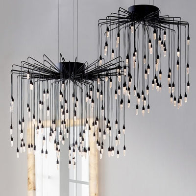 Ambert Crystal Rain Pendant - Cyran Lamps