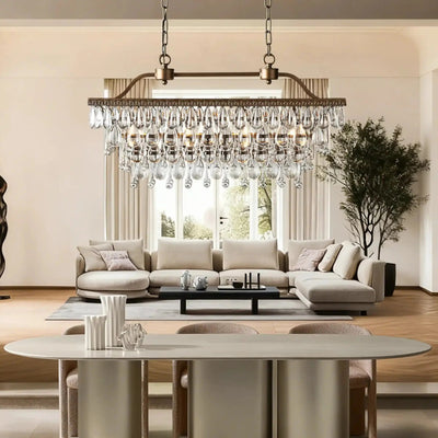 Anabelle Rectangular Chandelier - Cyran Lamps