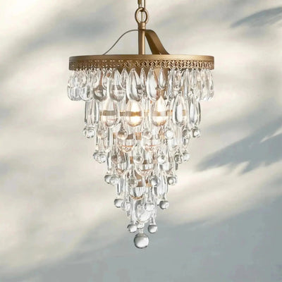 Anabelle Round Chandelier 17''23''H - Cyran Lamps