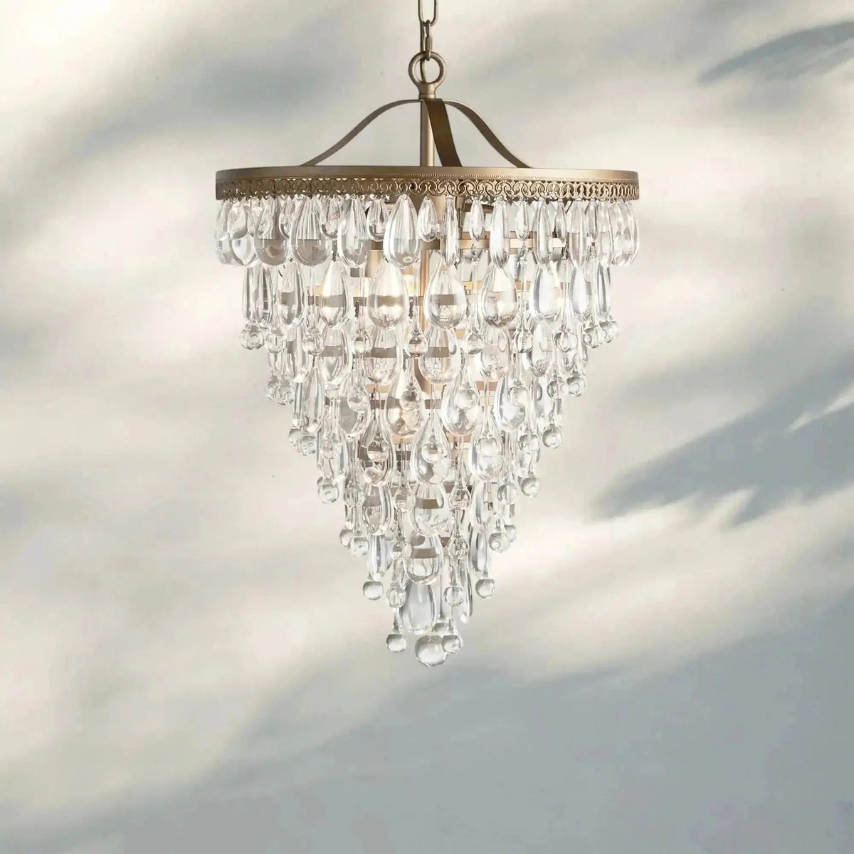Anabelle Round Chandelier 17''23''H - Cyran Lamps