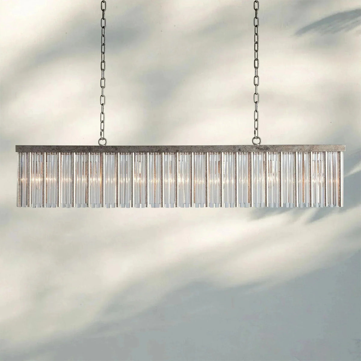 Andalucian Rectangular Chandelier 48'' 56'' - cyranlamps