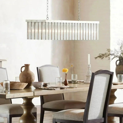 Andalucian Rectangular Chandelier 48'' 56'' - cyranlamps