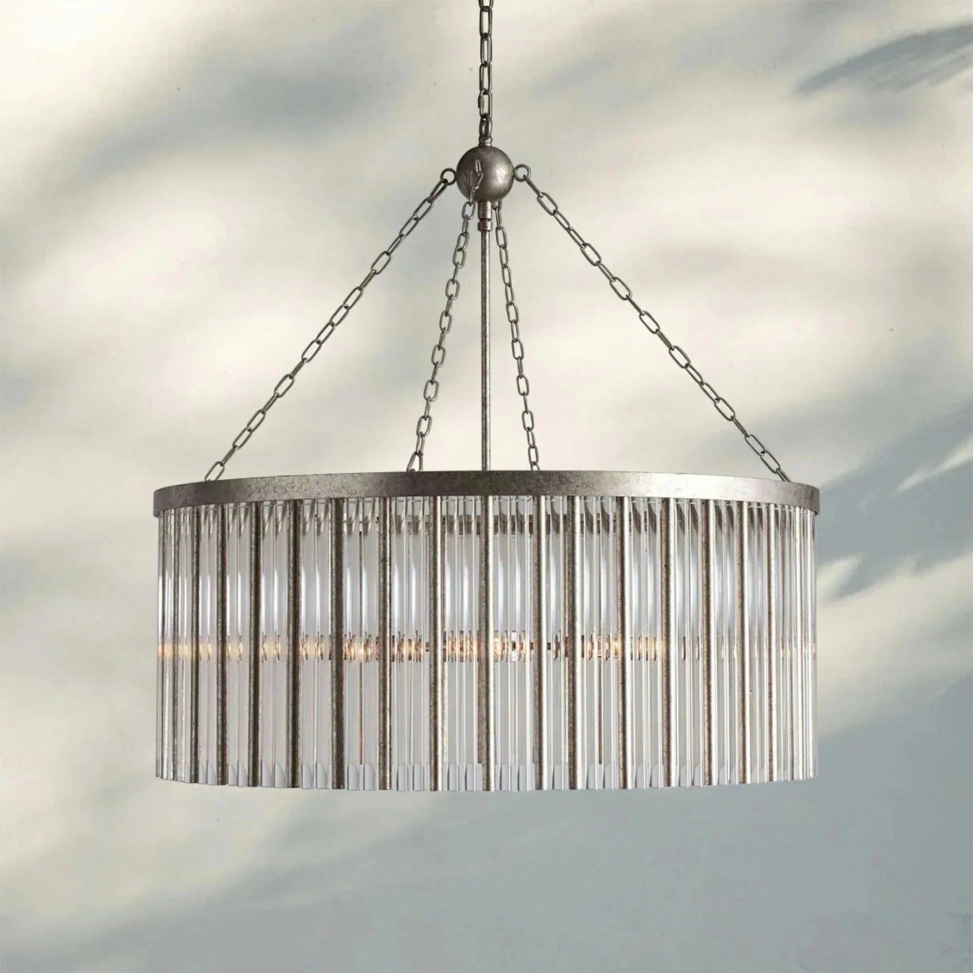 Andalucian Round Chandelier 24"35" - cyranlamps
