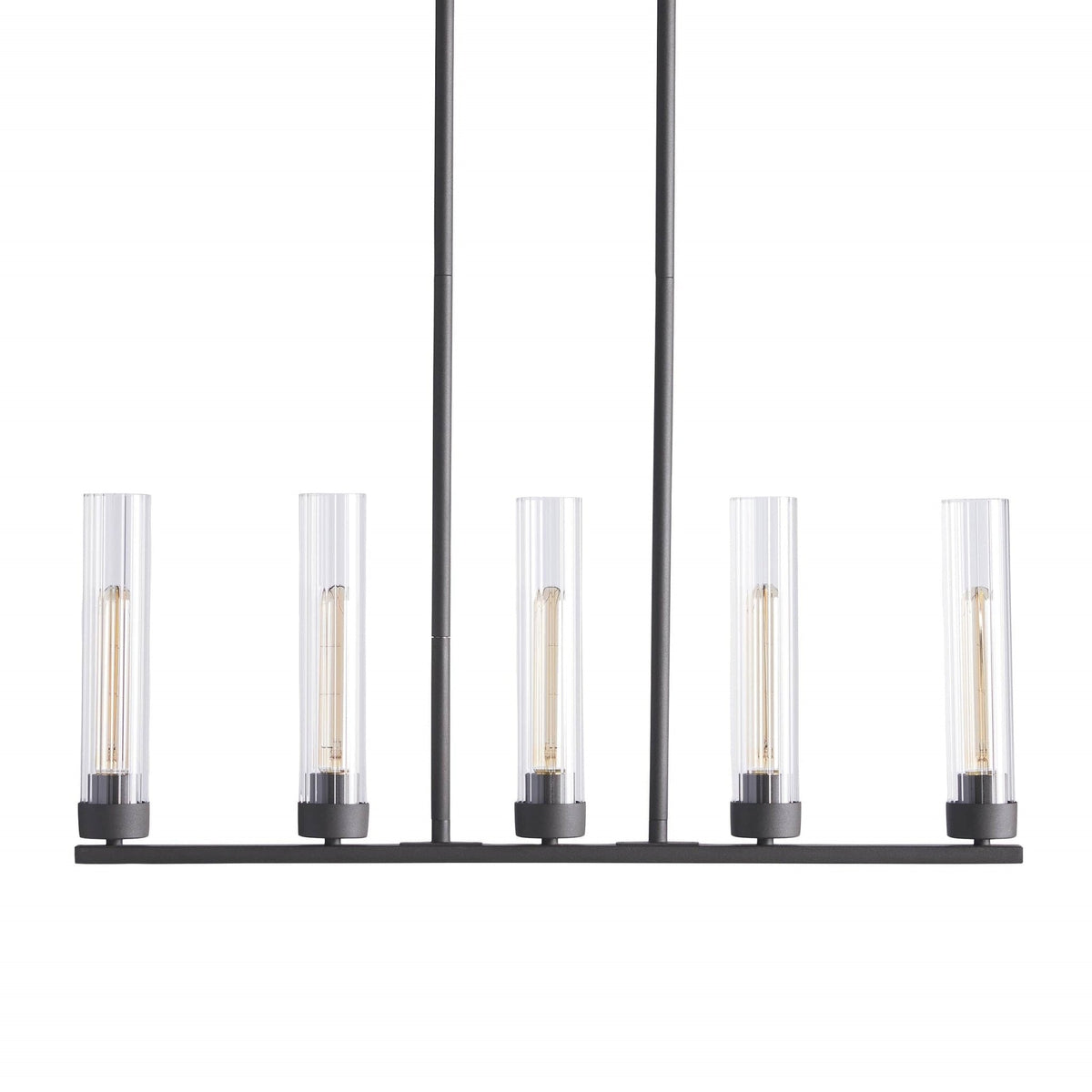 Andreas Glass Linear Chandelier Lighting - cyranlamps