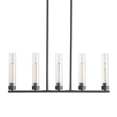 Andreas Glass Linear Chandelier Lighting - cyranlamps
