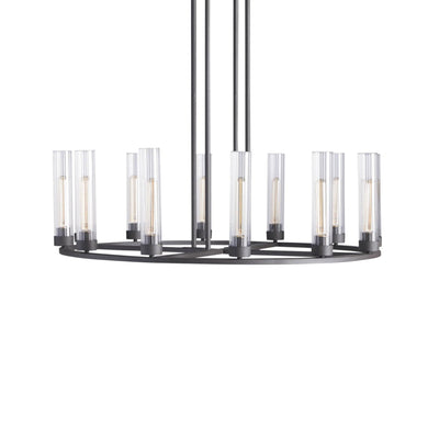 Andreas Round Glass Chandelier 30"W 40"W - cyranlamps