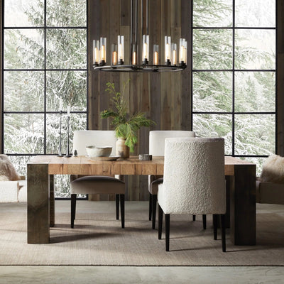 Andreas Round Glass Chandelier 30"W 40"W - cyranlamps