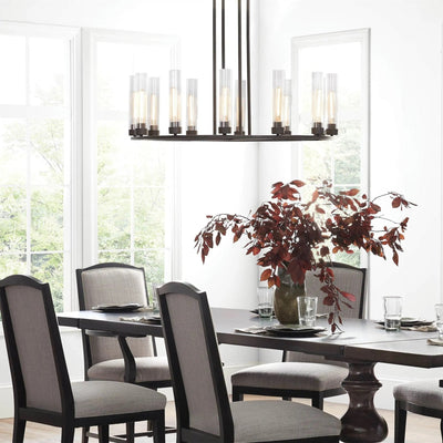 Andreas Round Glass Chandelier 30"W 40"W - cyranlamps