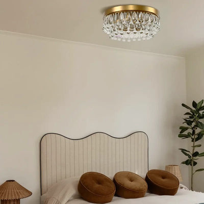 Anqeer Waterdrop Round Flushmount 15" - Cyran Lamps