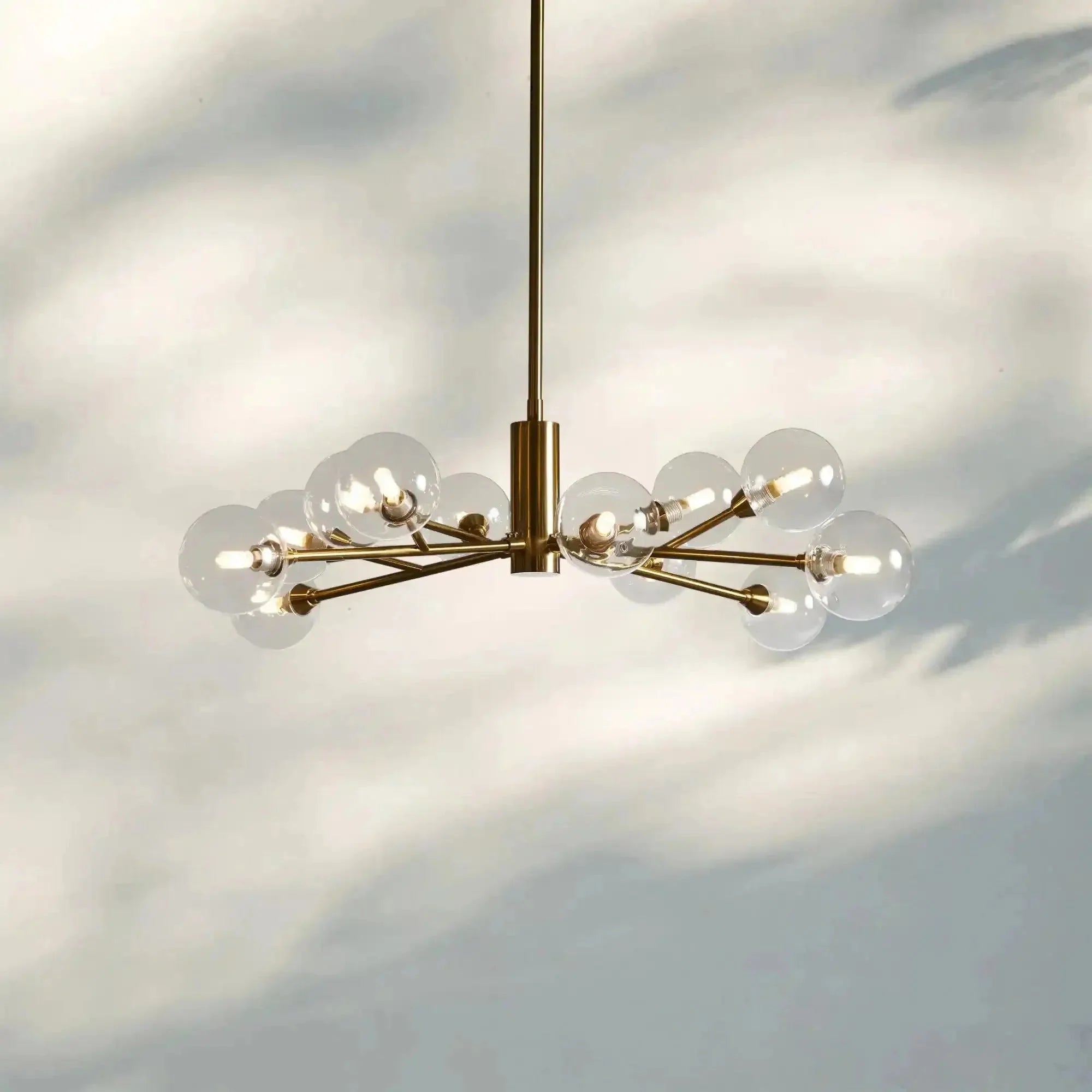 Apollo Round Chandelier 36" 47" 59" - cyranlamps